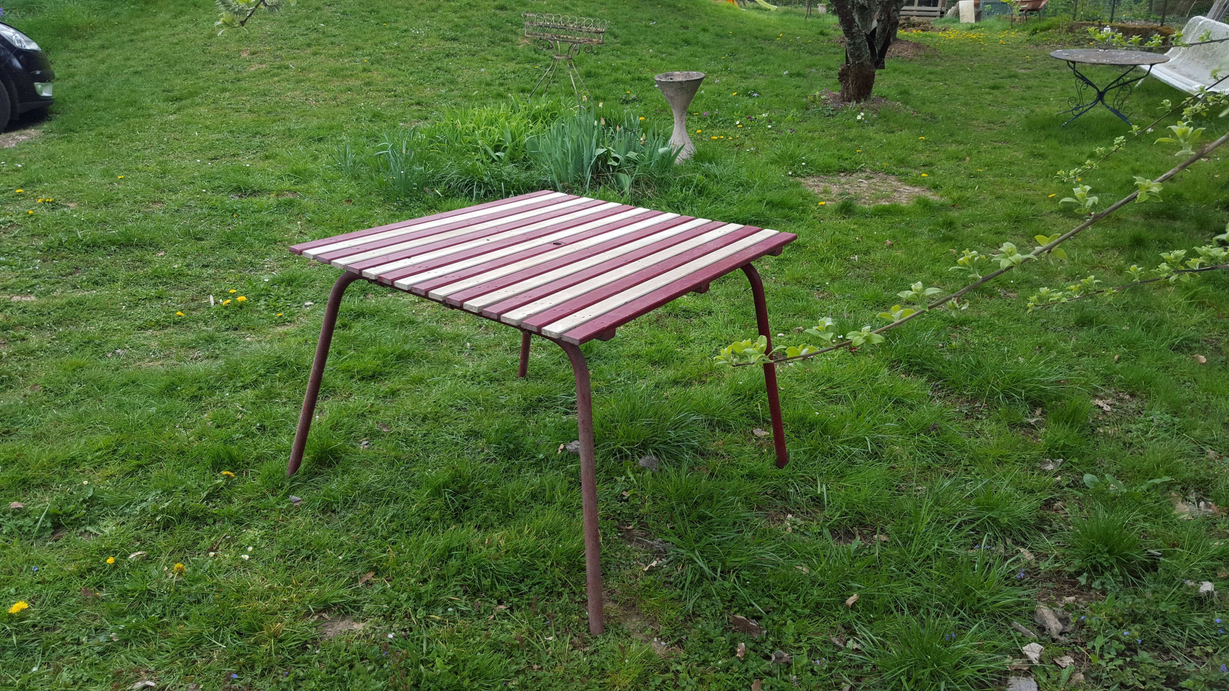 Vintage garden table 50s
