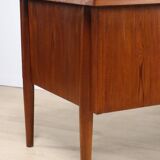 Scandinavian "boomerang" free-form desk in teak - 1960s