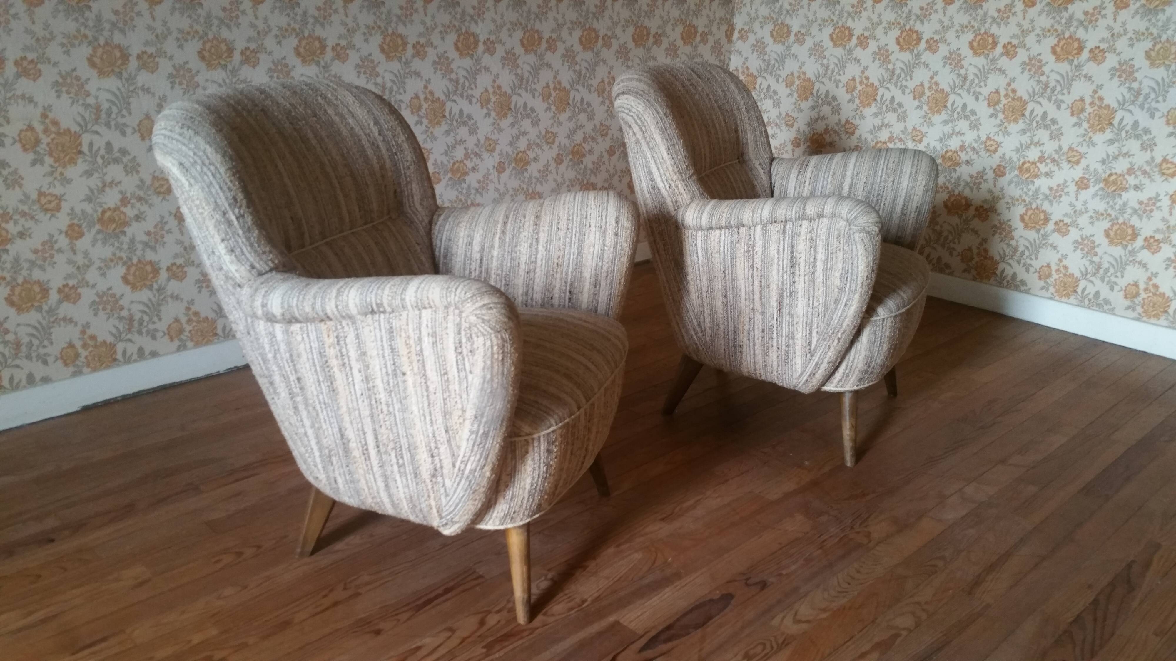 50's organic armchair