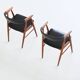Teak chairs by Aksel Bender Madsen and Ejnar Larsen, Denmark 1960.