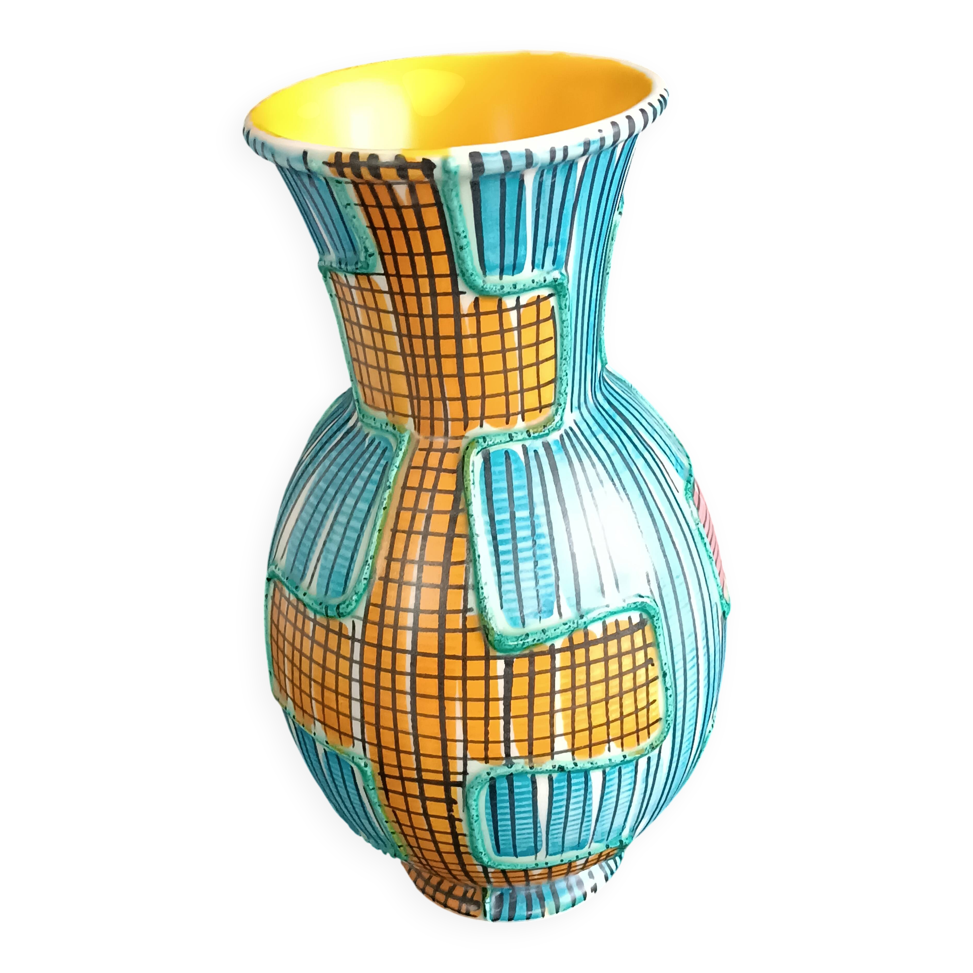 Vase Verona par Elfi Stadler pour Schramberg mid century