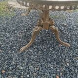 Bronze and marble coffee table
