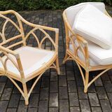 Table & Chairs by McGuire, 1980s