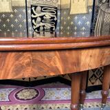 Louis Philippe half-moon dining table with 8 extensions 430 cm