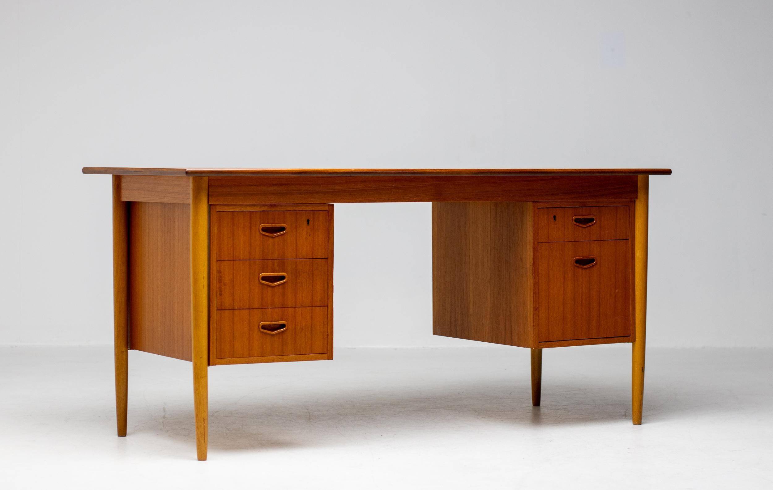 H.P. Danish modern bureau in teak