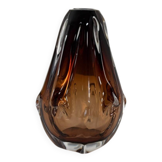 Bohemian glass vase