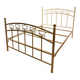 Double bed "Tulipes" in white metal from the 2000s.