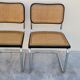 Paire de chaises b32 de Marcel Breuer en cannage