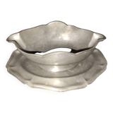 19th century Russian solid silver gravy boat