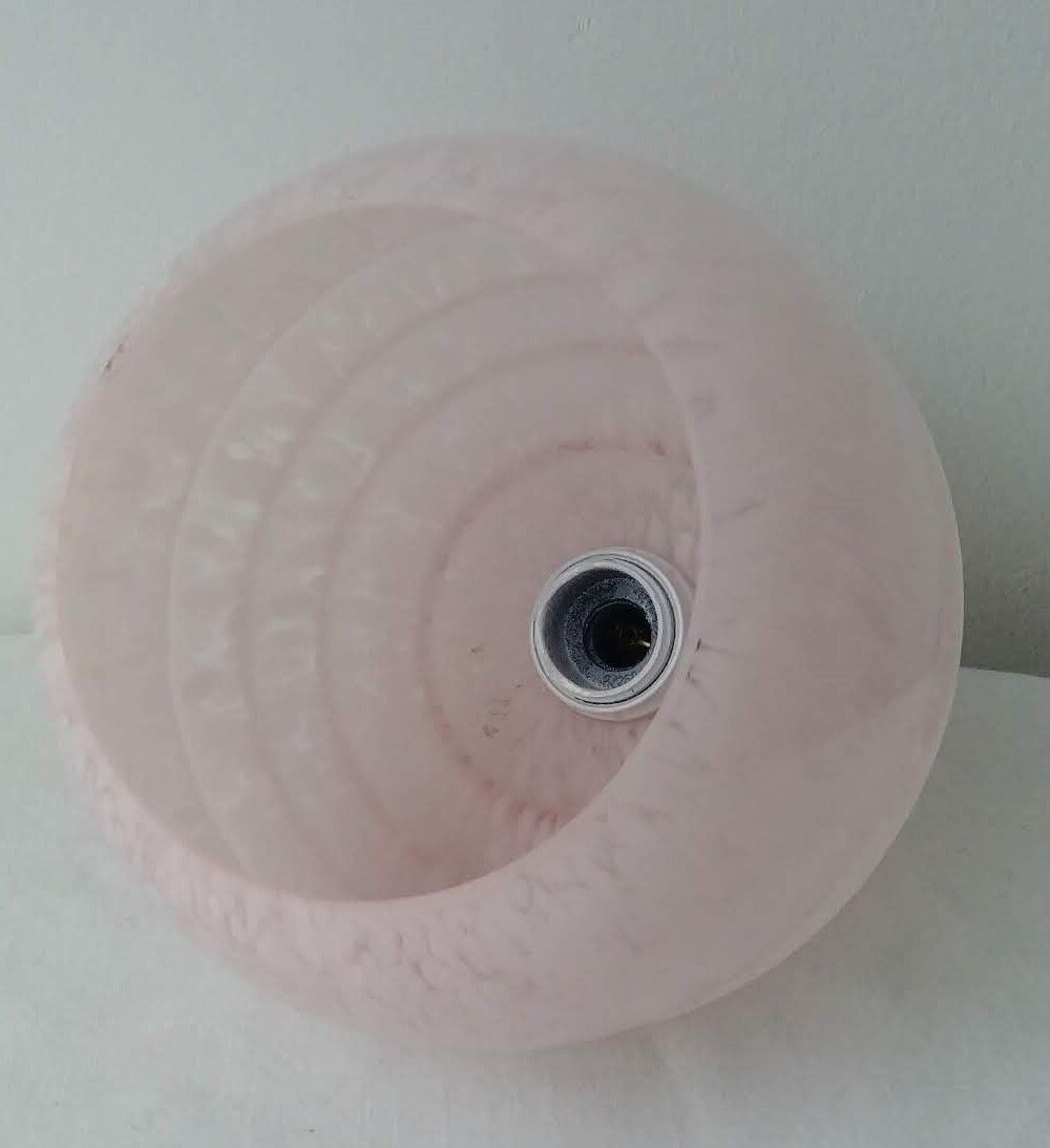 Hanging lamp of speckled pink clichy