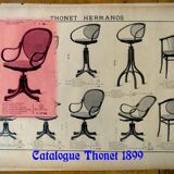 Office screw chair by Thonet 1880