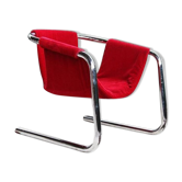 Fauteuil Vecta Zermatt en velours rouge, 1970s