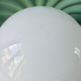 Ceramic shell lamp and opaline, 80s