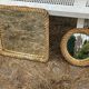 Set of 2 Audoux and Minet mirrors with rope from the 1950s.
