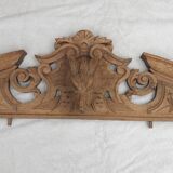 Large natural wood pediment