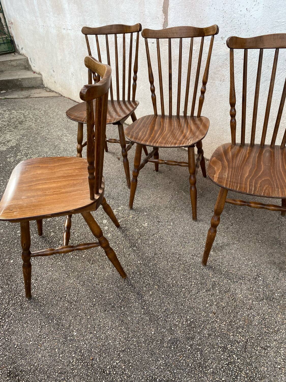 Set of 4 Baumann Menuet chairs