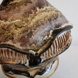 Old ceramic table lamp, Danish and estimated from the 1960s-1970s.