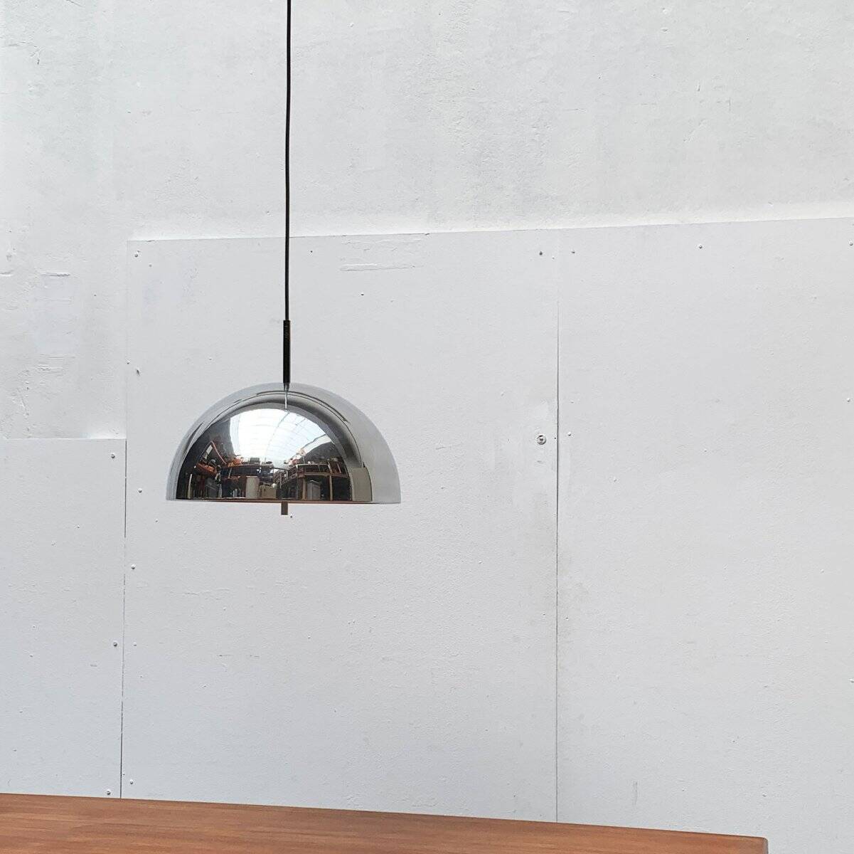 German mid-century dome pendant lamp by Staff Leuchten, 1960s.