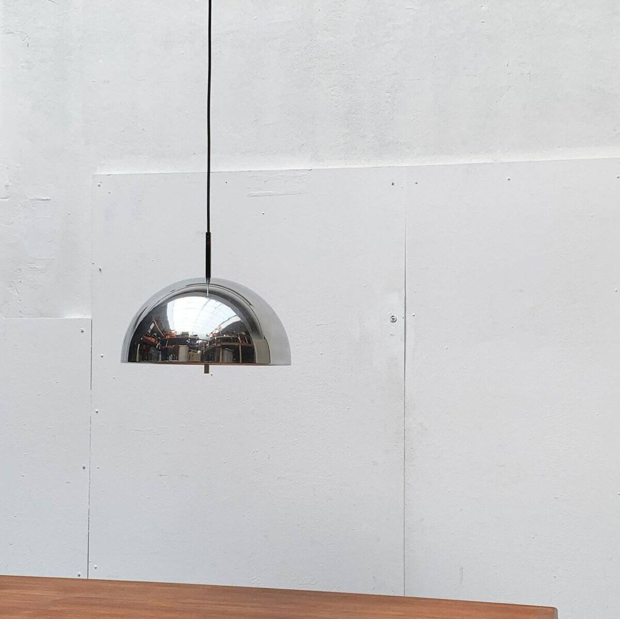 German mid-century dome pendant lamp by Staff Leuchten, 1960s.