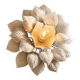 Flower applique attributed to Masca, 52cm in diameter.