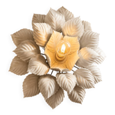 Flower applique attributed to Masca, 52cm in diameter.
