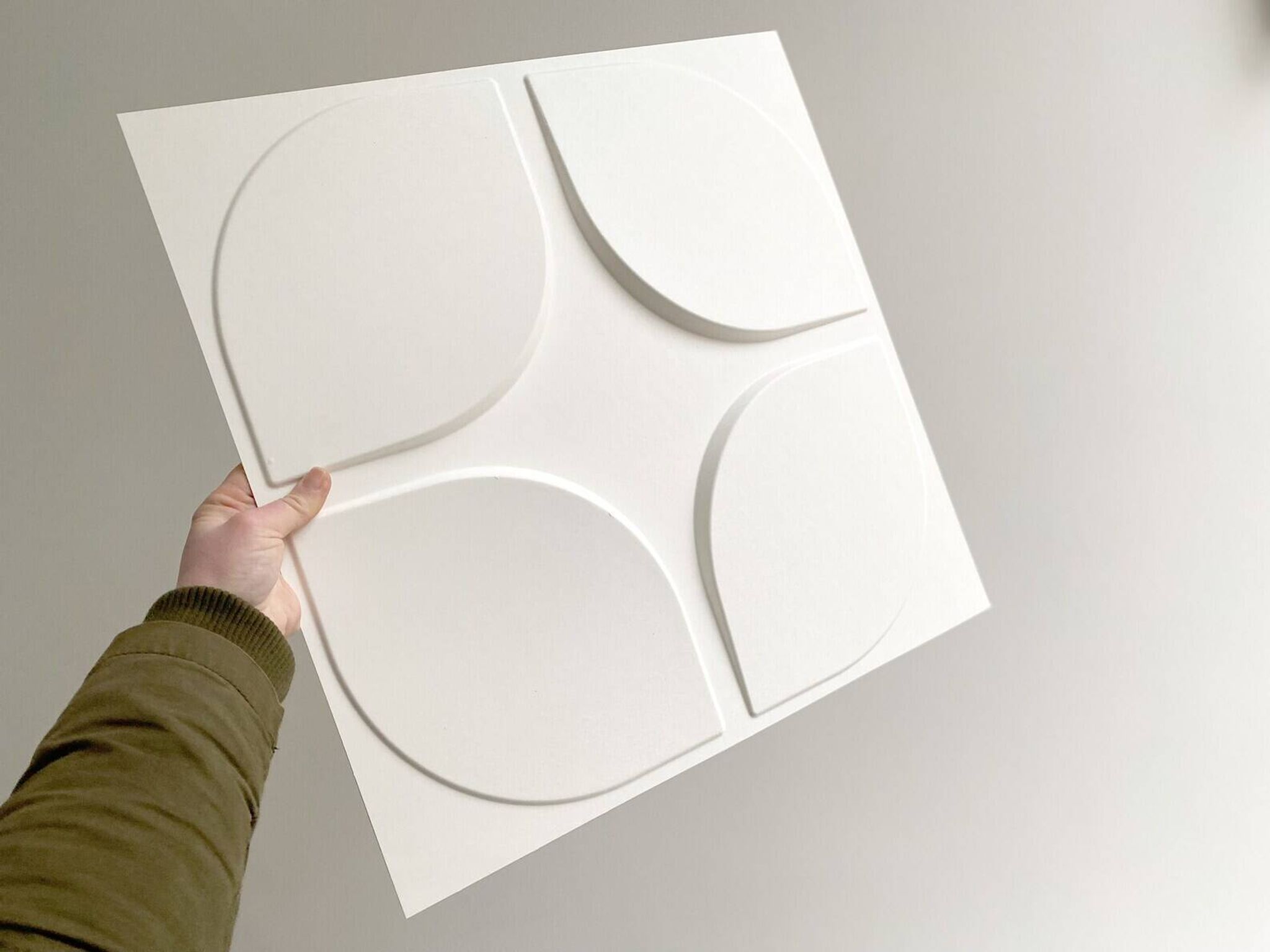 Set of 4 Space Age wall panels 1x1 meter total, vintage wall decor