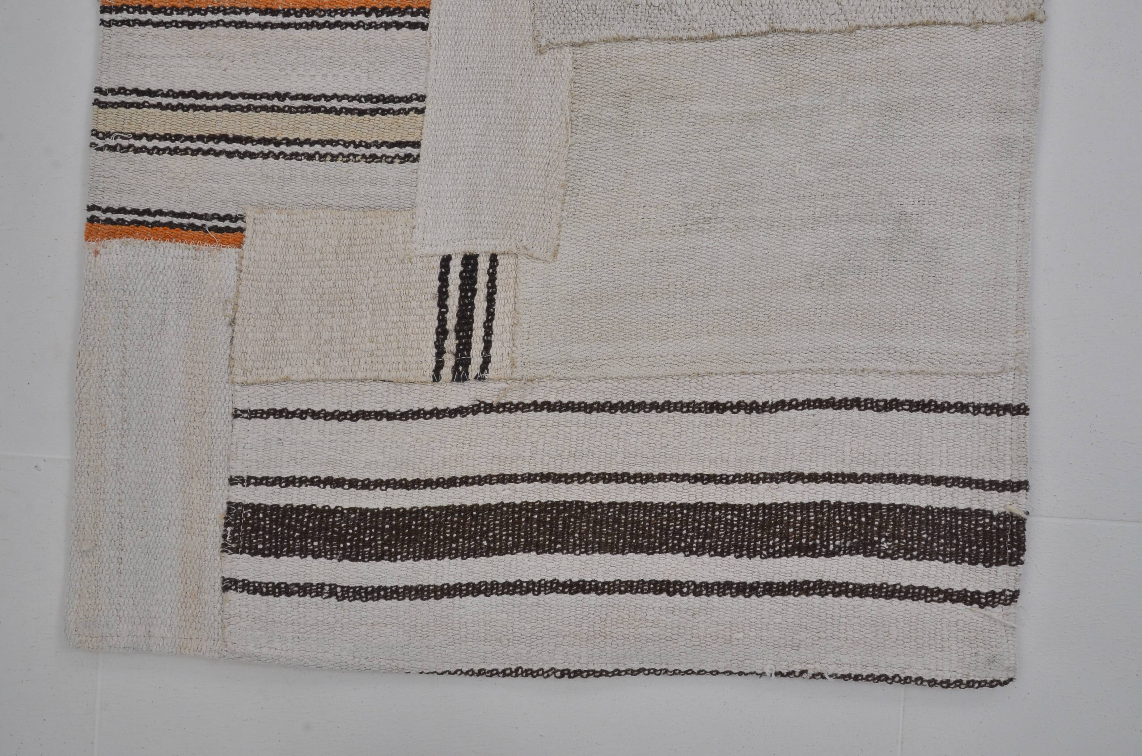 Oushak Vintage STRİPE Hemp Runner sku 3815