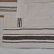 Oushak Vintage STRIPE Coureur en Chanvre sku 3815