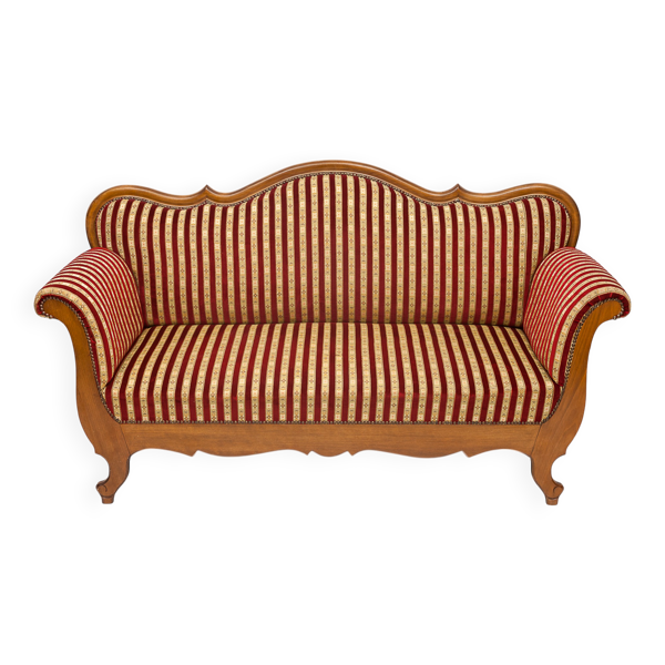 Causeuse Récamier en tissu de soie