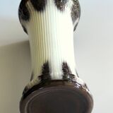 Mid Century flower column, plant stand, made of ceramic, brown/white, vintage from the 60s
