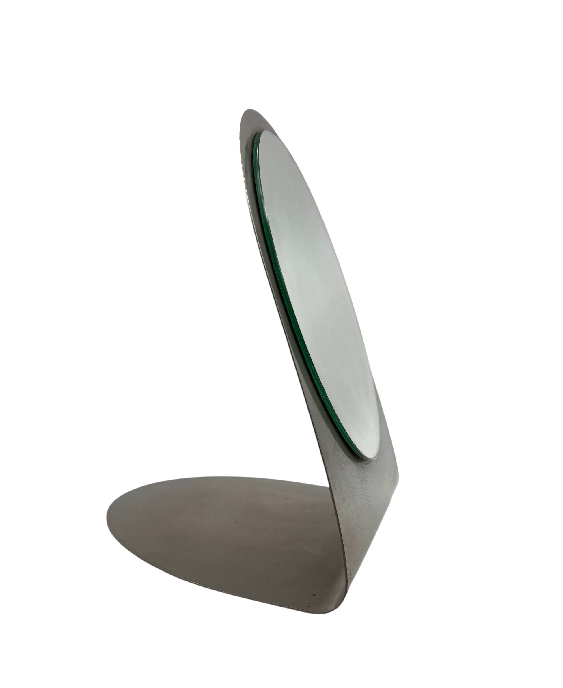 Mid-century table mirror / vanity, France 1970s