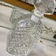 Chiseled glass decanter