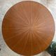 Table ronde vintage avec plateau en bois
