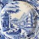 Calais earthenware 4 pagoda plates