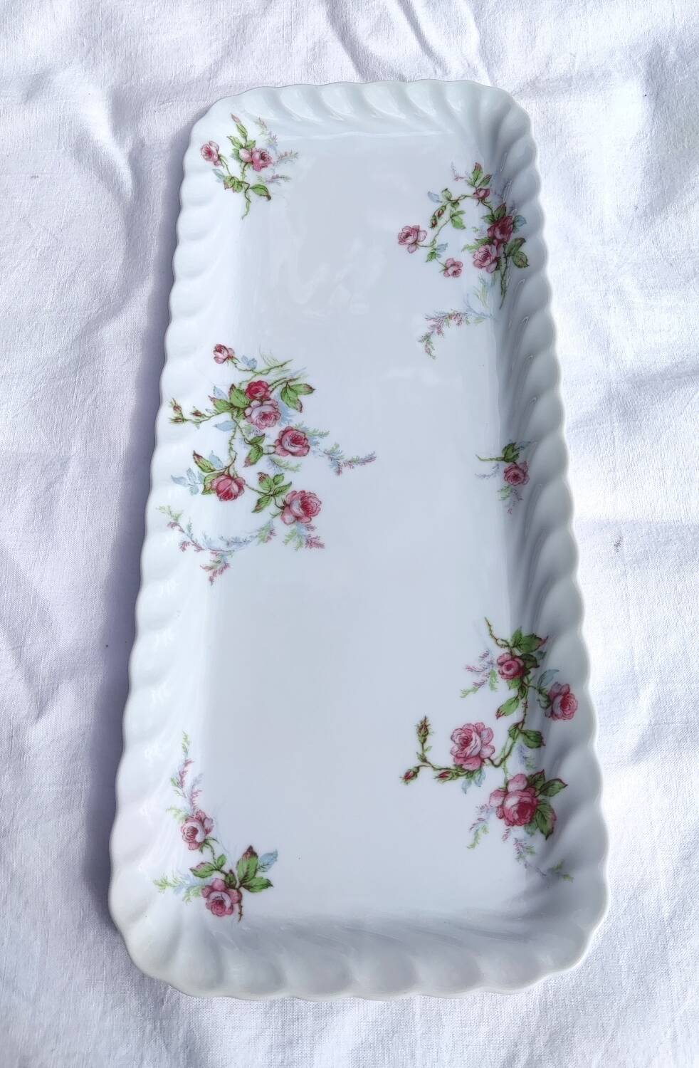 Limoges Haviland porcelain cake dish, Sylvie model