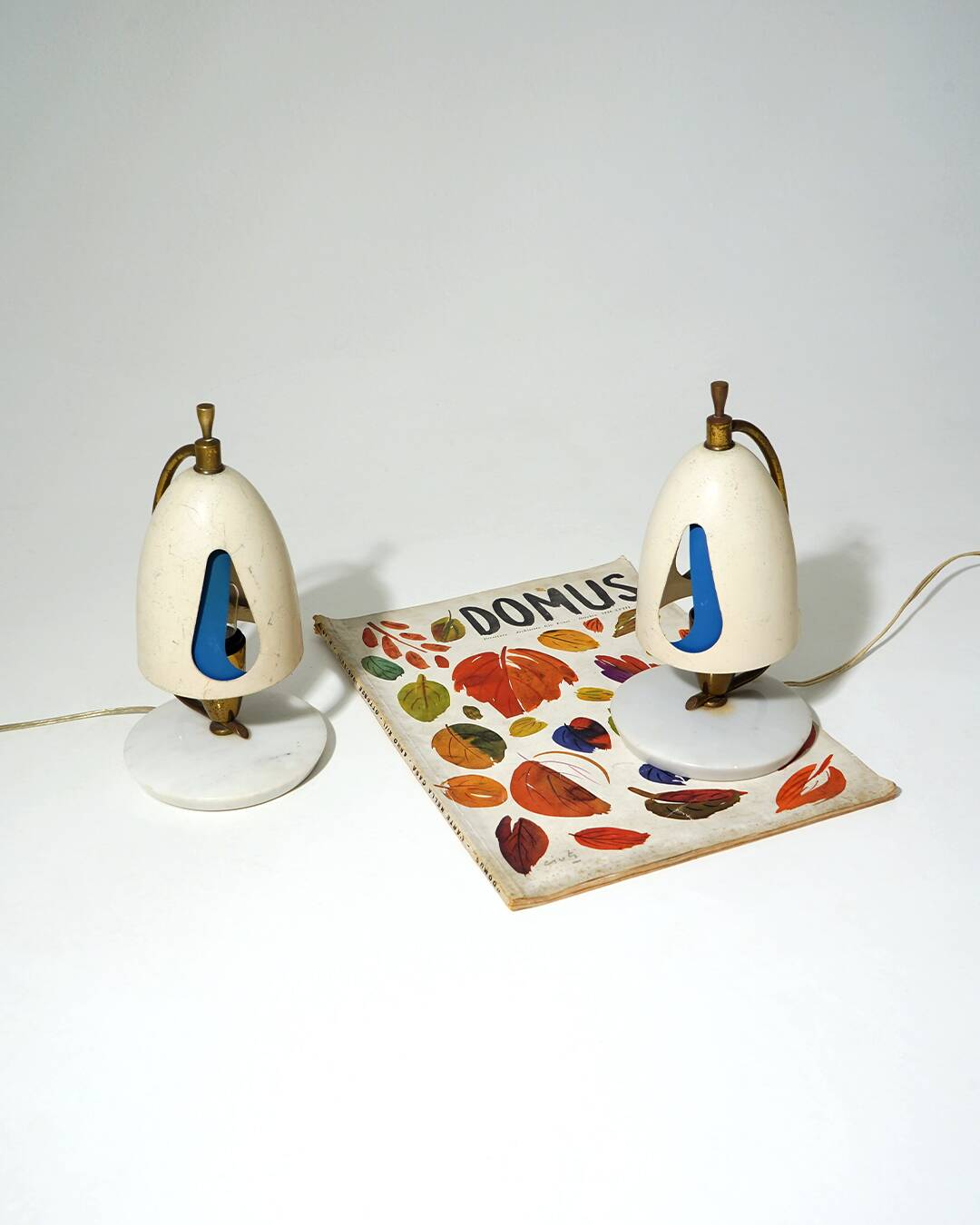 Paire de lampes de table par Angelo Lelii, Arredoluce, années 1950