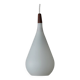 Danish DROP Lamp in Opal Glass and Teak
