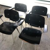 Set of 4 Revolt chairs by Friso Kramer