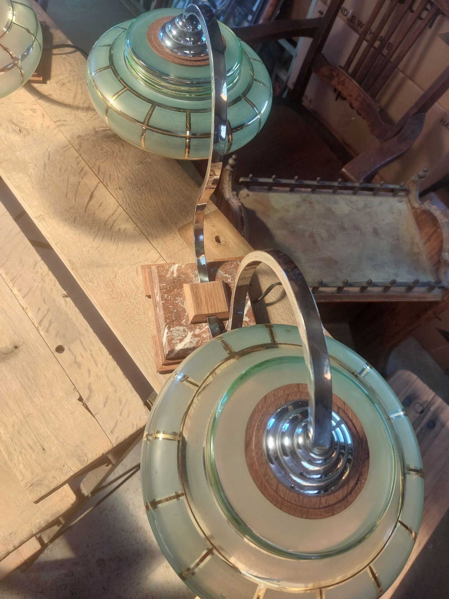 Paire de lampe style Art deco