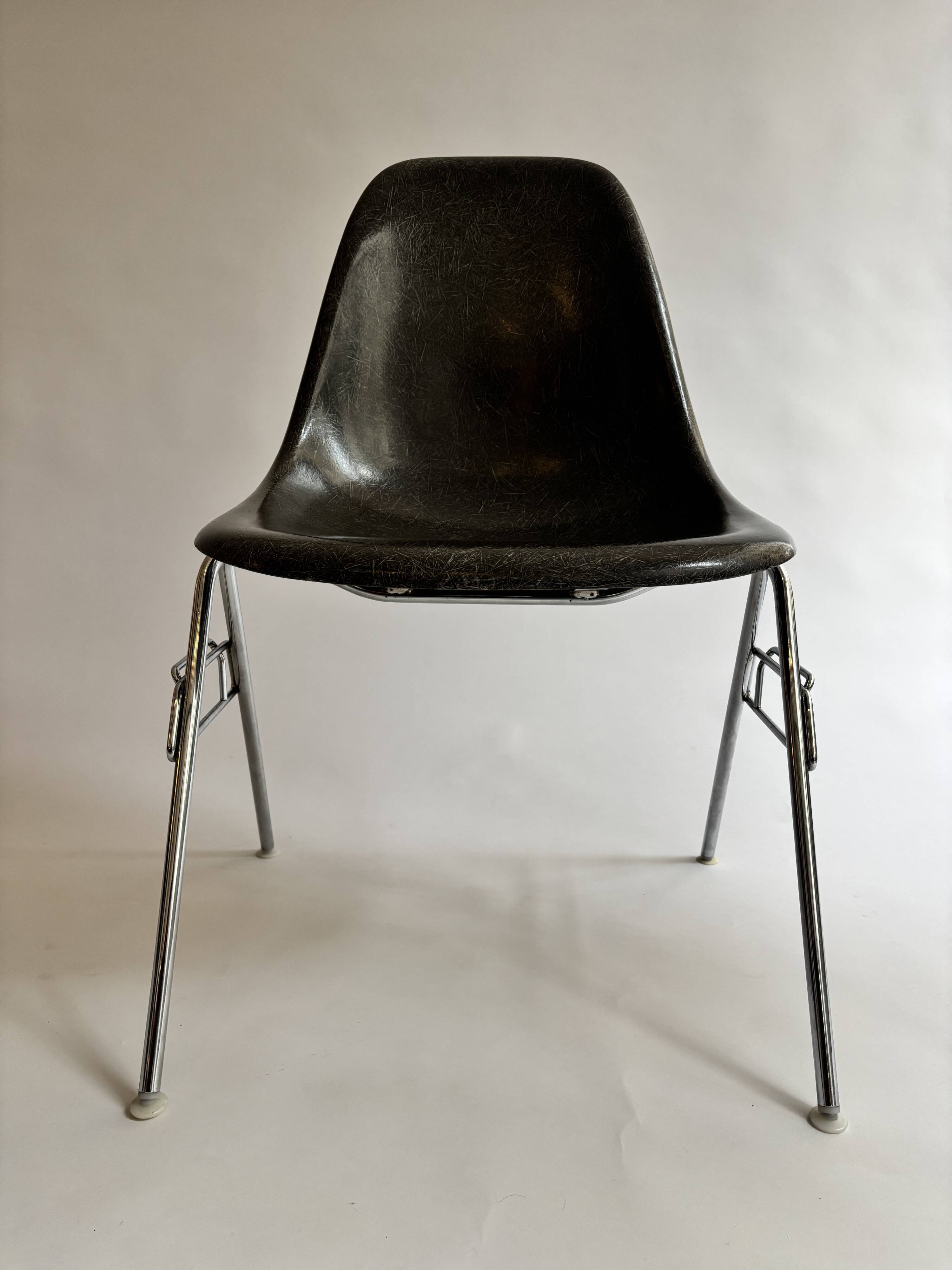 Ensemble de 4 chaises DSS  Charles et Rey Eames pour Herman Miller 1950