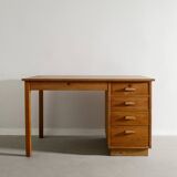Swedish Wooden Pine Desk by Axel Einar Hjorth for Nordiska Kompaniet, 1930s