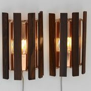 Pair of wall lights/sconces by Werner Schou for Coronell Elektro. Denmark 1960s