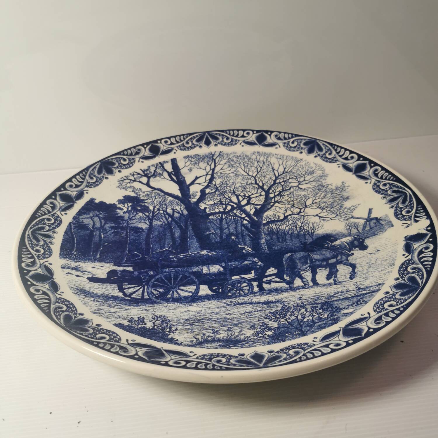 Large vintage dish, Delfts Blauw