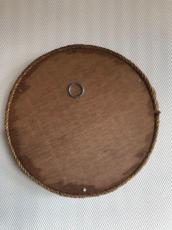 Vintage rope round mirror  32cm