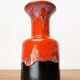 Vintage Ceramic Vase West German WGP by Jasba, 1970s