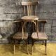 3 chairs bistro Fishel early 20th.