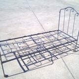 Napoleon III wrought iron folding bed