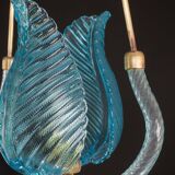 Lovely Blue Art Decò Barovier e Toso Pendant Light, 1930s