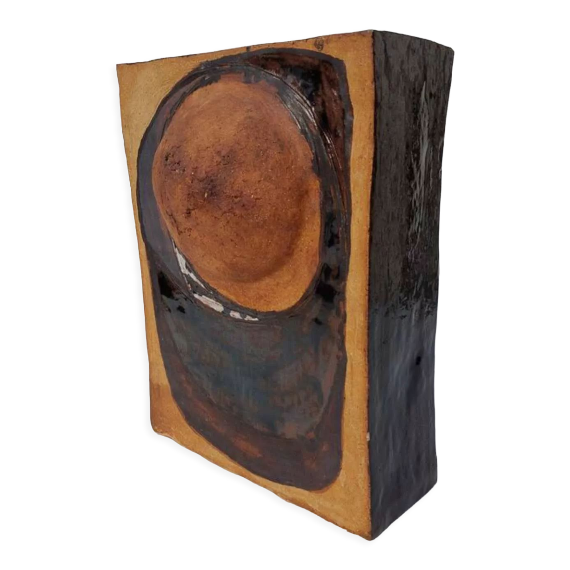 Vase céramique et terre chamottée Karen Boel 1970