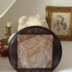 Bust young girl resin and marble XXth